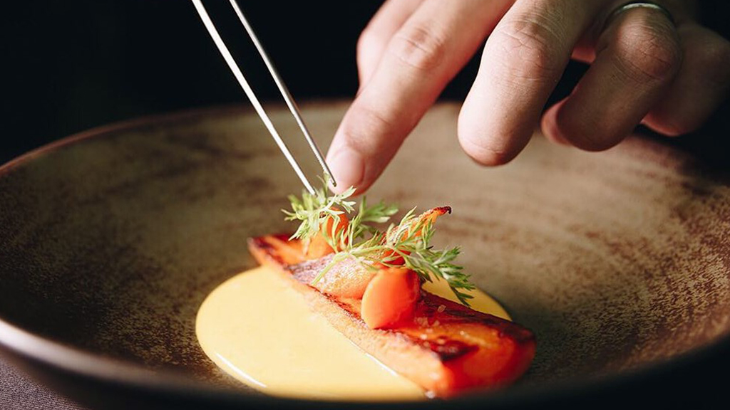 Elegant Fine Dining Atmosphere Inside A Premium Thai Restaurant Experience